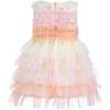 Ruffle Layered Tulle Dress, Pink - Dresses - 3