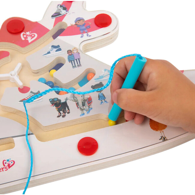 My Clever Kicks Montessori Magnetic Maze Color-Matching Toy