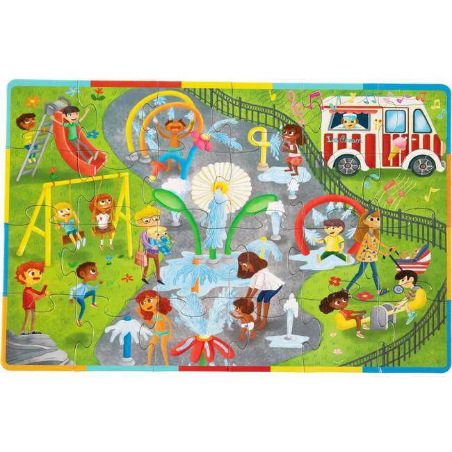Upbounders Splash Park 3-Piece Gift Set: Puzzle, Board Book & Plush Doll - Mixed Gift Sets - 3