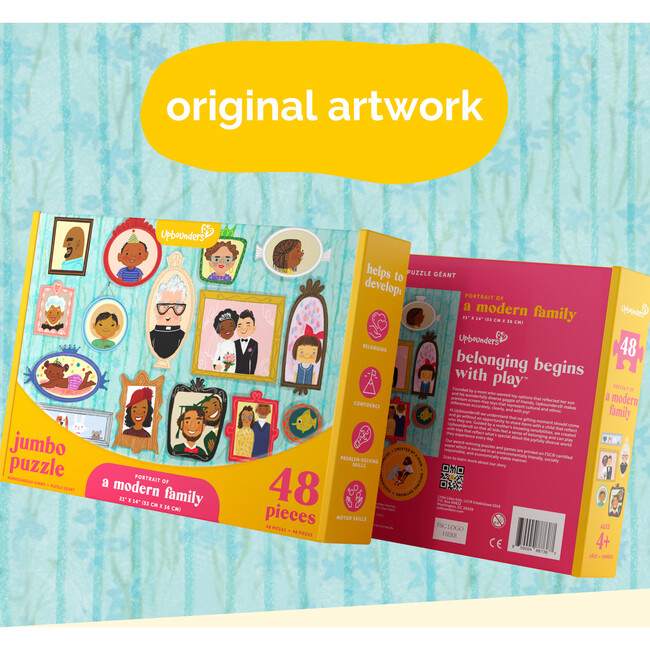 48 Piece Puzzle - Portrait of a Modern Family Puzzle