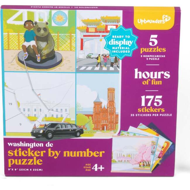 Look and See Around Washington, DC Sticker-by-Number Art Kit