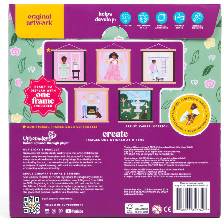 Ginevra Thomas and Friends, Sticker-by-Number Art Kit - Arts & Crafts - 3