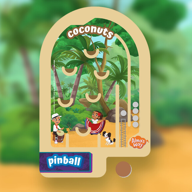 Alma’s Way™ Wooden Pinball – Coconuts - Games - 4