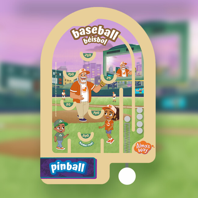 Alma’s Way™ Wooden Pinball – Baseball-Beisbol - Games - 4