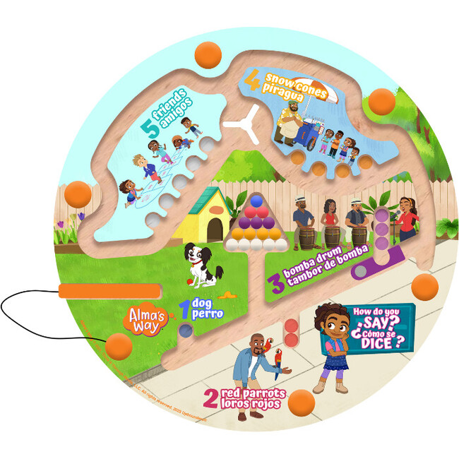 Alma’s Way™ “How Do You Say?” Bilingual Montessori Maze Toy - Developmental Toys - 5