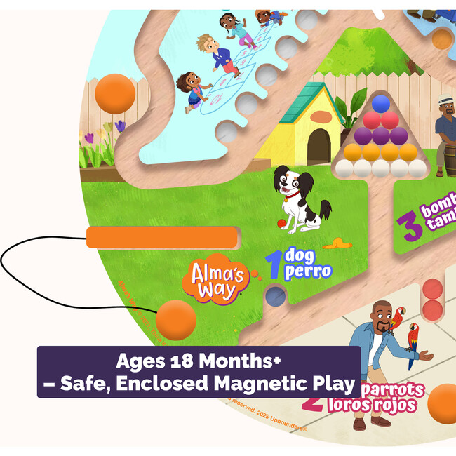 Alma’s Way™ “How Do You Say?” Bilingual Montessori Maze Toy - Developmental Toys - 7
