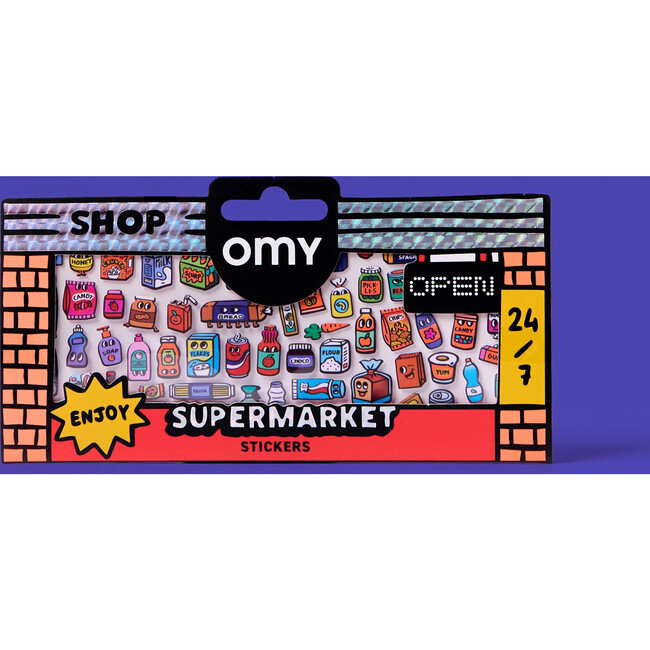 Supermarket Fun - Bundle of 4 Stickers