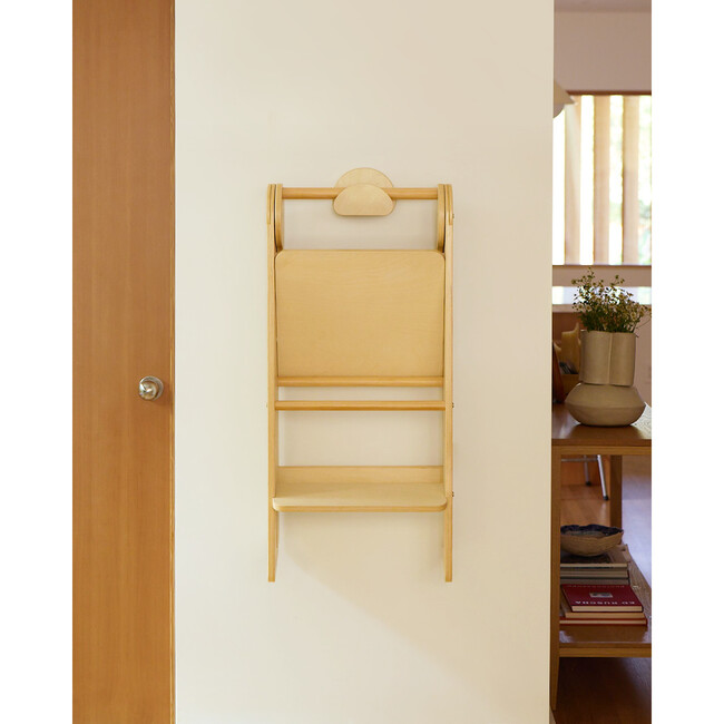 Foldable Toddler Tower Wall Hook, Birch