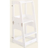 Convertible Toddler Tower, White - Kitchen Helper - 1 - thumbnail