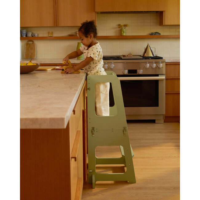 Convertible Toddler Tower, White - Kitchen Helper - 4
