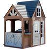 Timberwood Wooden Outdoor Playhouse with Kitchen and Barn Doors - Playhouses - 1 - thumbnail