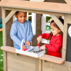 Greystone Wooden Outdoor Playhouse with Kitchen and Working Doorbell - Playhouses - 3
