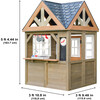 Greystone Wooden Outdoor Playhouse with Kitchen and Working Doorbell - Playhouses - 7