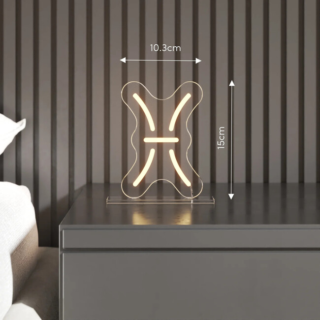Zodiac Pisces LED Sign - Lighting - 3