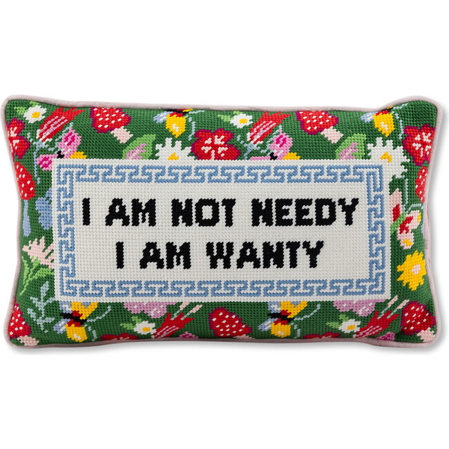 Not Needy Needlepoint Pillow