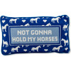 Hold My Horses Needlepoint Pillow - Decorative Pillows - 1 - thumbnail