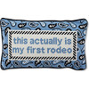 First Rodeo Needlepoint Pillow - Decorative Pillows - 1 - thumbnail