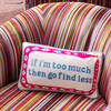 Go Find Less Needlepoint Pillow - Decorative Pillows - 4
