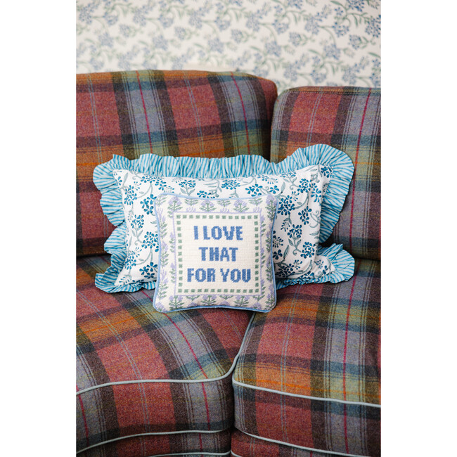 Love That for You Needlepoint Pillow - Decorative Pillows - 4