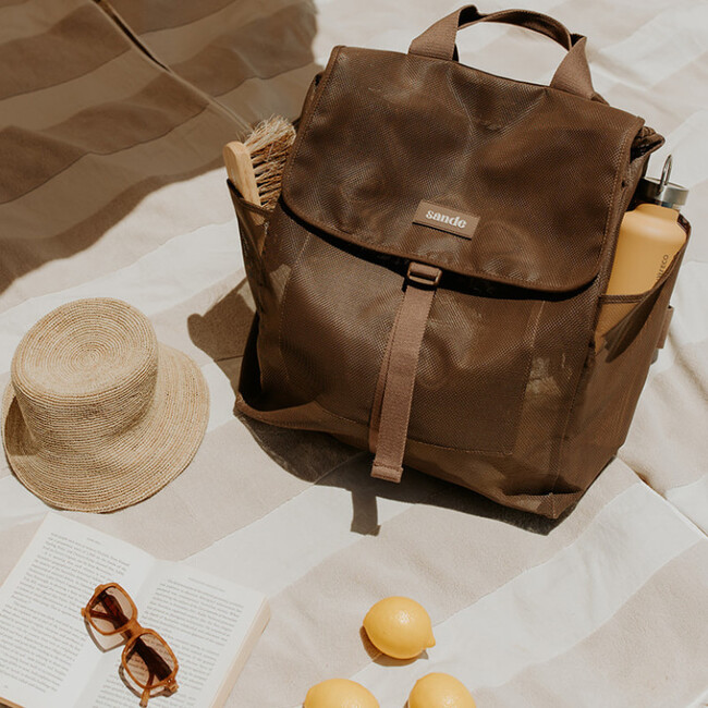 Beach Hauler Mesh Backpack, Espresso