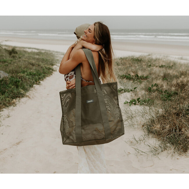Beach Hauler Mini Mesh Beach Bag, Pandanus