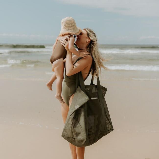Beach Hauler Mesh Beach Bag, Pandanus - Bags - 7