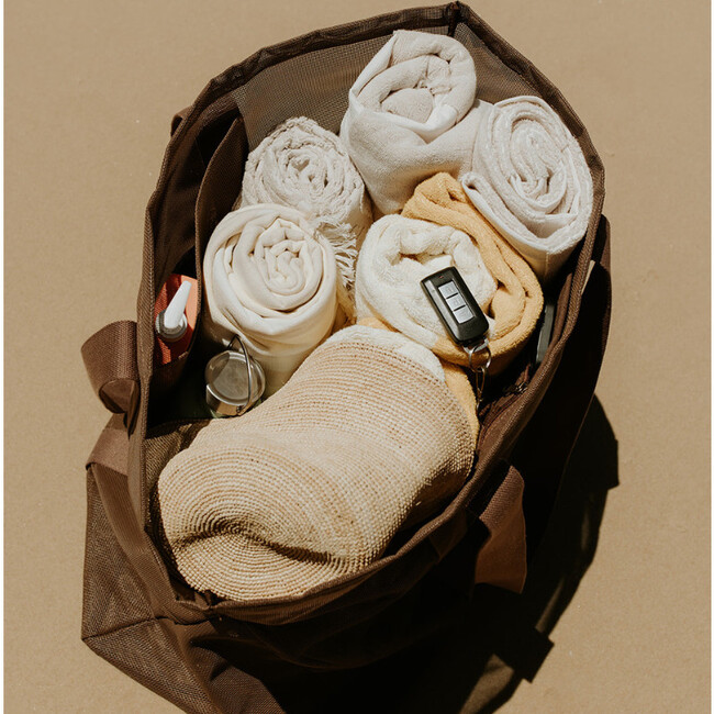 Beach Hauler Mesh Beach Bag, Espresso - Bags - 9