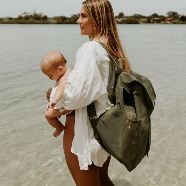 Beach Hauler Mesh Backpack, Pandanus - Bags - 8