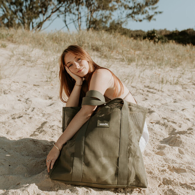 Beach Hauler Mini Mesh Beach Bag, Pandanus - Bags - 10