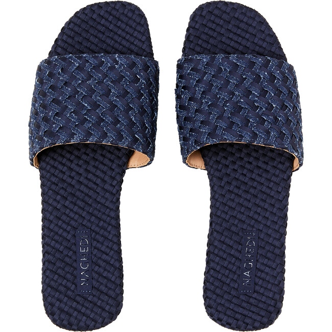 St. Barths Slide Double Weave, Indigo