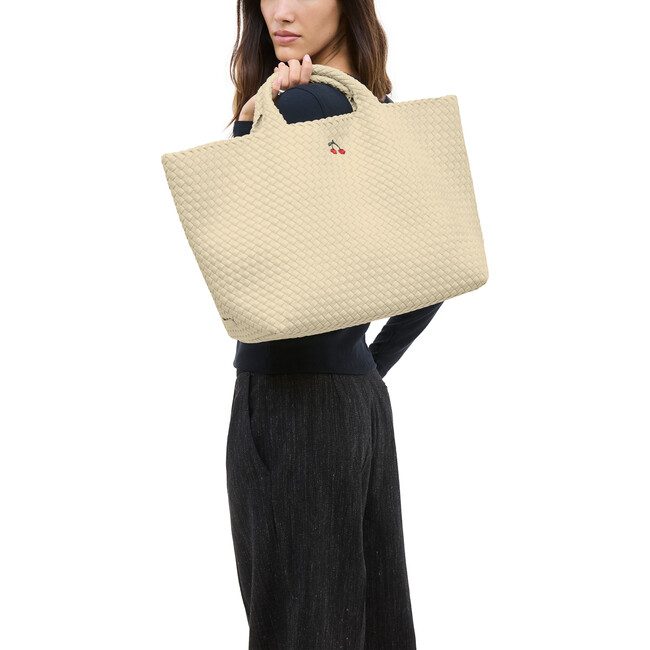 St. Barths Large Tote Cherry, Salt