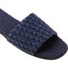 St. Barths Slide Double Weave, Indigo - Sandals - 5