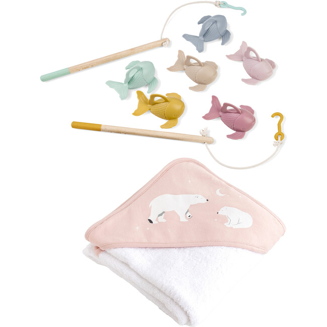 Fish & Fun Bath & Play Set, Polaris Pink