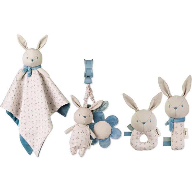 Cotton Bunnie Cozy Beginnings Gift Set, Sage Blue
