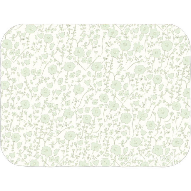 2 Placemats, Green Toile