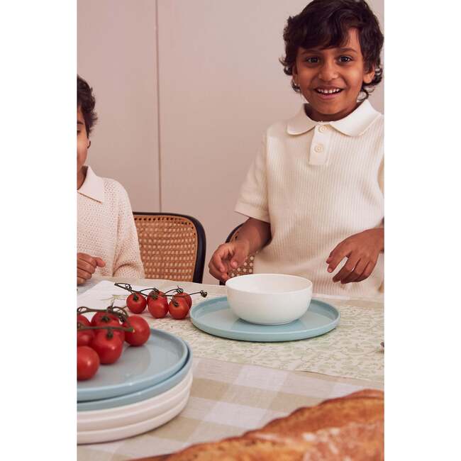 2 Placemats, Green Toile