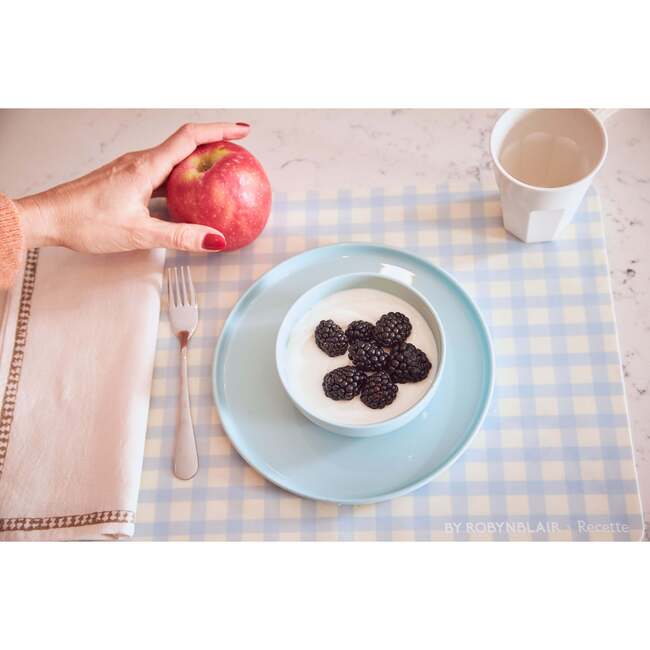 2 Placemats, Blue Gingham