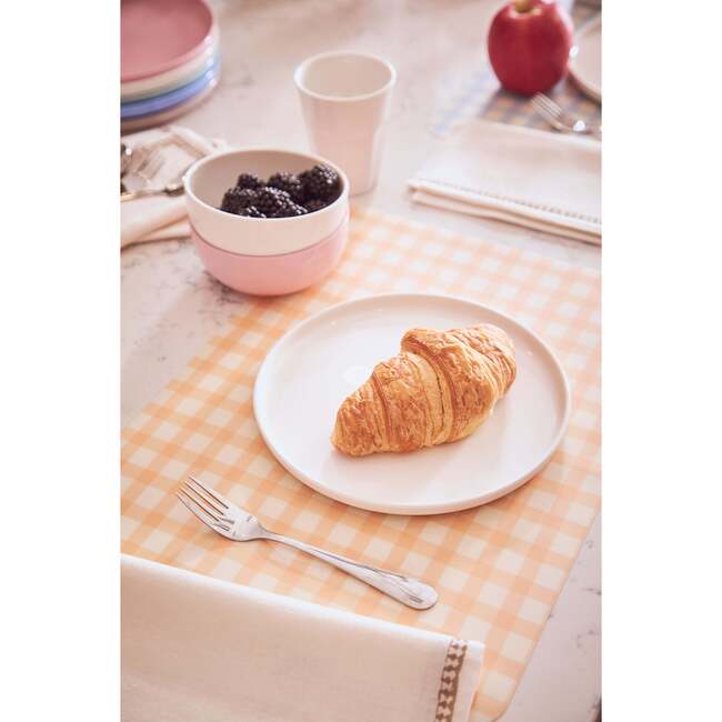 2 Placemats, Coral Gingham