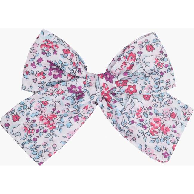 Purple Flower Bow Clip