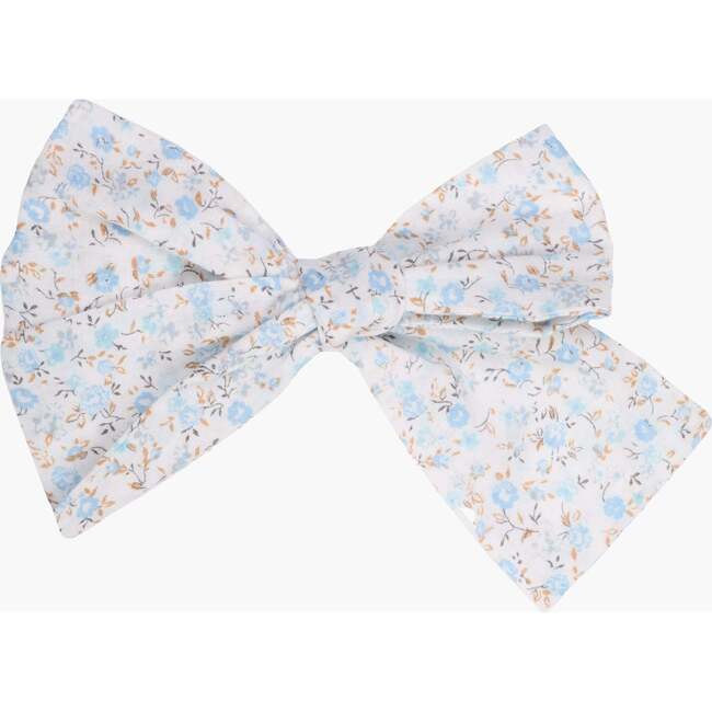 Light blue Flower bow clip