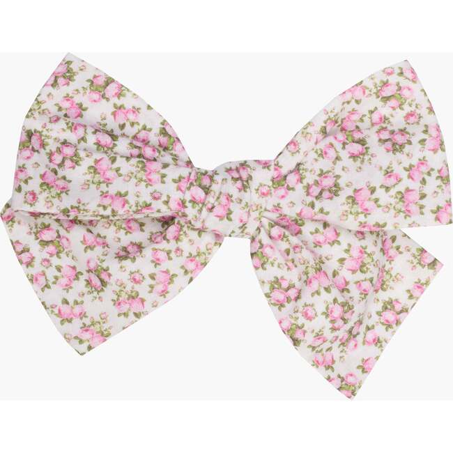 Flower Pink Bow Clip
