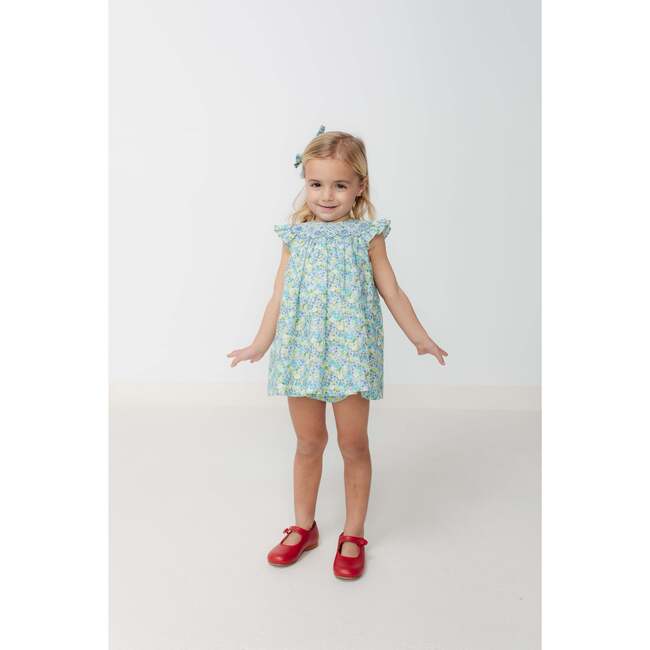 Manuela Dress, Green Florals