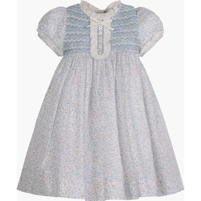 Clotilde Dress, Blue Florals