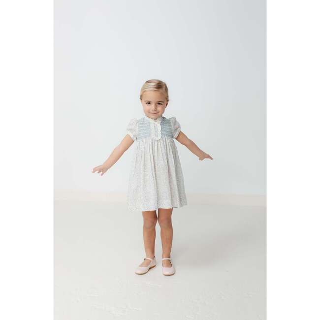 Clotilde Dress, Blue Florals