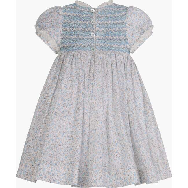 Clotilde Dress, Blue Florals - Dresses - 3