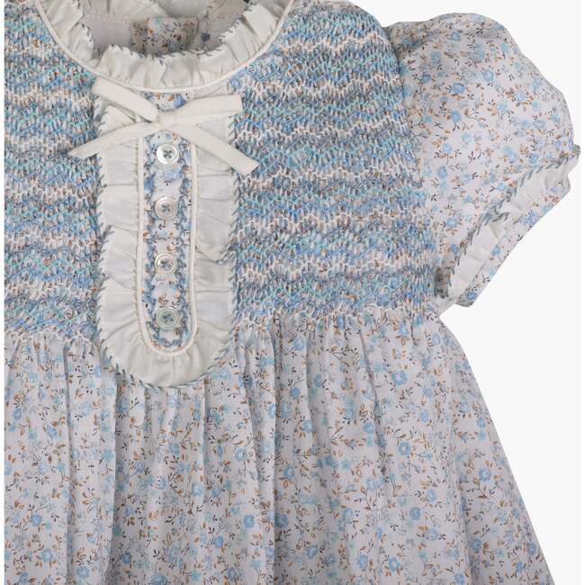 Clotilde Dress, Blue Florals - Dresses - 4