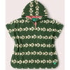 Swimming Fish Baby Towel Poncho, Green - Beach Towels - 1 - thumbnail