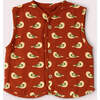 Spring Birds Spring Gilet, Red - Vests - 1 - thumbnail