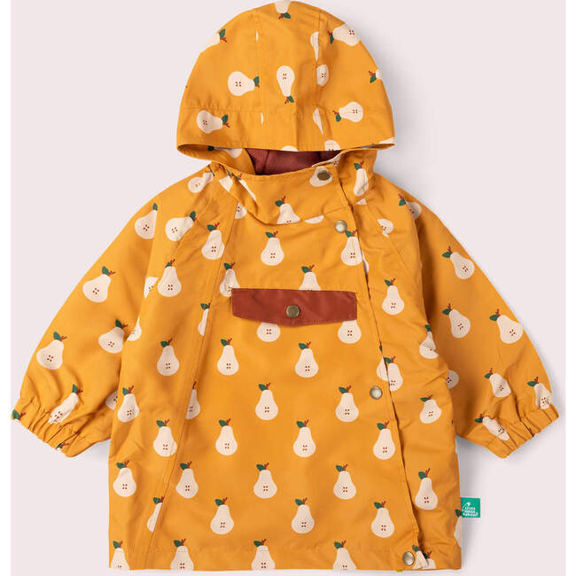 Summer Pears Recycled Waterproof Packaway Anorak, Gold