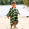 Swimming Fish Baby Towel Poncho, Green - Beach Towels - 2 - thumbnail